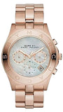  Shop Authentic Marc Jacobs Blade Chronograph Mother of Pearl White Dial Rose Gold Steel Strap Watch for Women - MBM8637 - Luxxuri