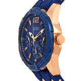  Shop Authentic Guess Oasis Blue Dial Blue & Rose Gold Stainless Steel Strap Watch For Men - W0366G4 - Luxxuri