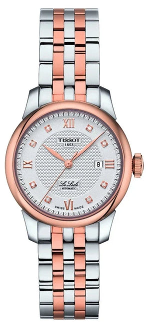  Shop Authentic Tissot Le Locle Lady Automatic Diamonds Silver Dial Two Tone Steel Strap Watch For Women - T006.207.22.036.00 - Luxxuri