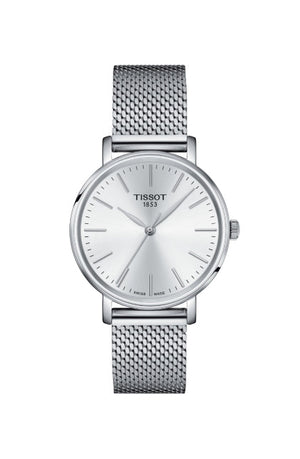  Shop Authentic Tissot Everytime Gent Silver Dial Silver Mesh Bracelet Watch for Men - T143.410.11.011.00 - Luxxuri