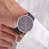  Shop Authentic Calvin Klein Accent Black Dial Black Leather Strap Watch for Men - K2Y211C3 - Luxxuri