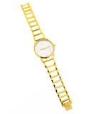  Shop Authentic Calvin Klein Stately Silver Dial Gold Steel Strap Watch for Women - K3G23526 - Luxxuri
