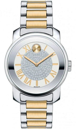  Shop Authentic Movado Bold Silver Dial Two Tone Steel Strap Watch For Women - 3600256 - Luxxuri