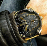  Shop Authentic Diesel Mr Daddy 2.0 Black Dial Gold Stainless Steel Watch For Men - DZ7333 - Luxxuri
