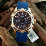  Shop Authentic Guess Analog Quartz Blue Dial Blue Rubber Strap Watch For Women - W0562L3 - Luxxuri