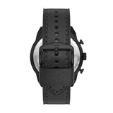  Shop Authentic Fossil Bronson Chronograph Black Dial Black Leather Strap Watch for Men - FS5874 - Luxxuri
