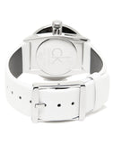  Shop Authentic Calvin Klein Accent White Dial White Leather Strap Watch for Women - K2Y2Y1K6 - Luxxuri