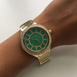  Shop Authentic Michael Kors Kerry Green Dial Gold Steel Strap Watch for Women - MK3409 - Luxxuri