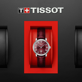  Shop Authentic Tissot Carson Premium Lady Maroon Dial Maroon Leather Strap Watch For Women - T122.210.16.373.00 - Luxxuri