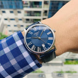  Shop Authentic Tissot Carson Premium Blue Dial Blue Leather Strap Watch For Men - T122.410.16.043.00 - Luxxuri
