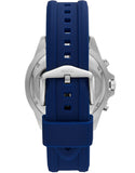  Shop Authentic Fossil Garrett Chronograph Blue Dial Blue Rubber Strap Watch for Men - FS5709 - Luxxuri