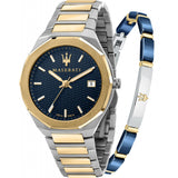  Shop Authentic Maserati Stile Black Dial Two Tone Stainless Steel Watch For Men - R8853142008 - Luxxuri
