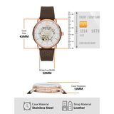  Shop Authentic Emporio Armani Meccanico Automatic White Dial Brown Leather Strap Watch For Men - AR60027 - Luxxuri