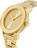  Shop Authentic Movado Bold Gold Dial Yellow Gold Steel Strap Watch for Women - 3600104 - Luxxuri
