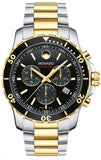  Shop Authentic Movado Series 800 Chronograph Black Dial Two Tone Steel Strap Watch For Men - 2600146 - Luxxuri