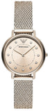  Shop Authentic Emporio Armani Kappa Pink Dial Pink Mesh Bracelet Watch For Women - AR11129 - Luxxuri