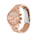  Shop Authentic Michael Kors Ritz Chronograph Rose Gold Dial Rose Gold Steel Strap Watch For Women - MK7302 - Luxxuri