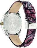  Shop Authentic Versace Shadov Pink Dial Pink Leather Strap Watch for Women - VEBM00818 - Luxxuri