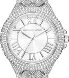  Shop Authentic Michael Kors Camille Three-Hand Crystals Silver Dial Silver Steel Strap Watch for Women - MK4803 - Luxxuri