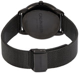 Shop Authentic Calvin Klein Minimal Black Dial Black Mesh Bracelet Watch for Men - K3M214X1 - Luxxuri