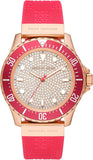  Shop Authentic Michael Kors Everest Analog Rose Gold Dial Pink Silicone Strap Watch For Women - MK7359 - Luxxuri