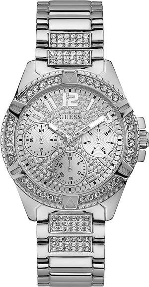  Shop Authentic Guess Frontier Diamonds Silver Dial Silver Steel Strap Watch For Women - W1156L1 - Luxxuri