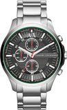  Shop Authentic Armani Exchange Hampton Chronograph Black Dial Silver Steel Strap Watch For Men - AX2163 - Luxxuri