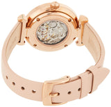  Shop Authentic Emporio Armani Meccanico Silver Skeleton Dial Beige Leather Strap Watch For Women - AR60001 - Luxxuri