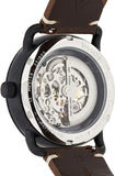  Shop Authentic Fossil Commuter Automatic Black Dial Brown Leather Strap Watch for Men - ME3158 - Luxxuri