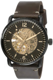  Shop Authentic Fossil Commuter Automatic Black Dial Brown Leather Strap Watch for Men - ME3158 - Luxxuri