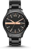  Shop Authentic Armani Exchange Hampton Chronograph Black Dial Black Steel Strap Watch For Men - AX2150 - Luxxuri