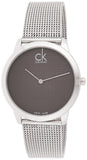  Shop Authentic Calvin Klein Minimalist Black Dial Silver Mesh Bracelet Watch for Men - K3M2112X - Luxxuri
