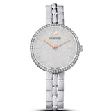  Shop Authentic Swarovski Cosmopolitan Diamond Powder Silver Dial Silver Steel Strap Watch for Women - 5517807 - Luxxuri