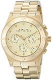  Shop Authentic Marc Jacobs Blade Chronograph Gold Dial Gold Steel Strap Watch for Women - MBM3101 - Luxxuri