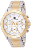  Shop Authentic Tommy Hilfiger Hudson Chronograph White Dial Two Tone Steel Strap Watch For Men - 1791226 - Luxxuri