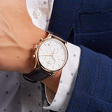  Shop Authentic Tissot T Classic Tradition Chronograph White Dial Brown Leather Strap Watch For Men - T063.617.36.037.00 - Luxxuri