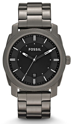  Shop Authentic Fossil Machine Chronograph Black Dial Grey Steel Strap Watch for Men - FS4774 - Luxxuri