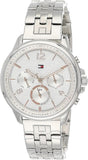  Shop Authentic Tommy Hilfiger Harper Chronograph White Dial Silver Steel Strap Watch For Women - 1782222 - Luxxuri