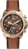  Shop Authentic Fossil Bronson Chronograph Brown Dial Brown Leather Strap Watch for Men - FS5857 - Luxxuri