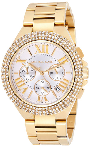  Shop Authentic Michael Kors Camille Silver Diamonds Dial Gold Steel Strap Watch for Women - MK5756 - Luxxuri