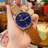  Shop Authentic Fossil Commuter Blue Dial Blue Leather Strap Watch for Men - FS5325 - Luxxuri