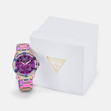  Shop Authentic Guess Fusion Chronograph Purple Dial Purple Steel Strap Watch for Women - GW0552L4 - Luxxuri