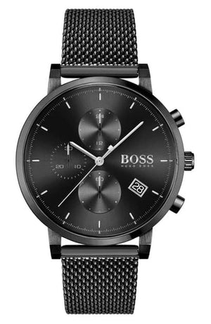  Shop Authentic Hugo Boss Integrity Black Dial Black Mesh Bracelet Watch for Men - 1513813 - Luxxuri