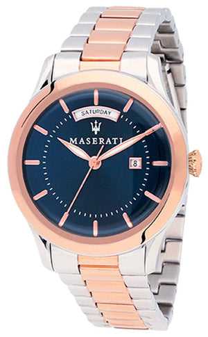  Shop Authentic Maserati Tradizione Blue Dial Two Tone Steel Strap Watch For Men - R8853125001 - Luxxuri