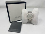  Shop Authentic Gucci 25H Quartz Silver Dial Silver Steel Strap Unisex Watch - YA163407 - Luxxuri