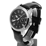  Shop Authentic Fossil Grant Chronograph Black Dial Black Leather Strap Watch for Men - FS4812 - Luxxuri