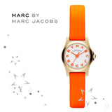  Shop Authentic Marc Jacobs Henry Dinky White Dial Orange Leather Strap Watch for Women - MBM1236 - Luxxuri