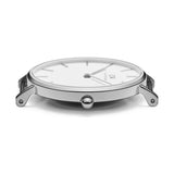 Shop Authentic Daniel Wellington Petite Sterling White Dial Silver Mesh Bracelet Watch For Women - DW00100220 - Luxxuri