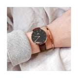  Shop Authentic Daniel Wellington Classic Petite Bristol Black Dial Brown Leather Strap Watch For Women - DW00100221 - Luxxuri