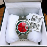  Shop Authentic Gucci Grip Quartz Chronograph Red Dial Silver Steel Strap Watch For Men - YA157303 - Luxxuri
